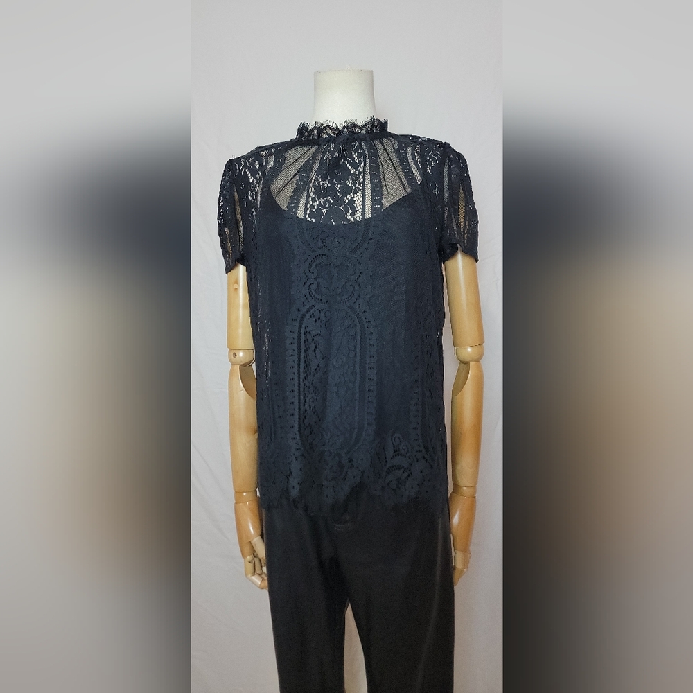 NWOT Rebecca Minkoff Yasmin Lace Top, Size Small